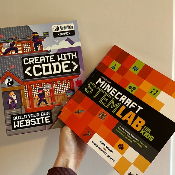 Other | Create With Code Minecraft Stem Lab Set Of 2 Books | Poshmark
